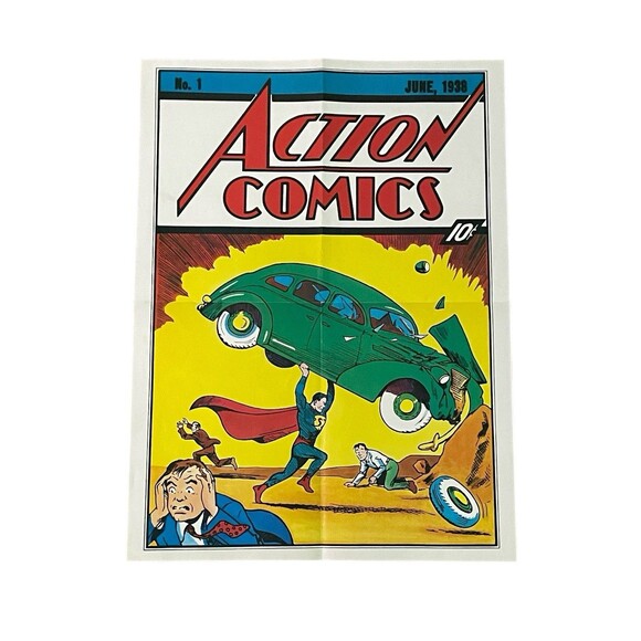 Superman The Movie Double Sided Poster 21x16 Christopher Reeve VTG 1978 - Picture 1 of 2